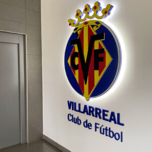 Rotulación escudo Villarreal x Promopublic