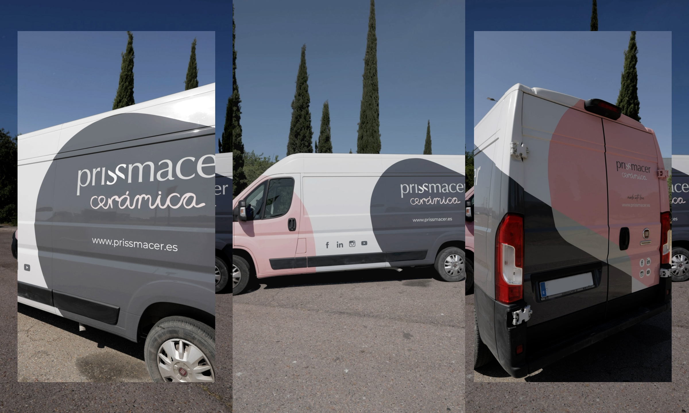 Rotulación corporativa de una furgoneta para Prissmacer Ceramica - Blog de Promopublic