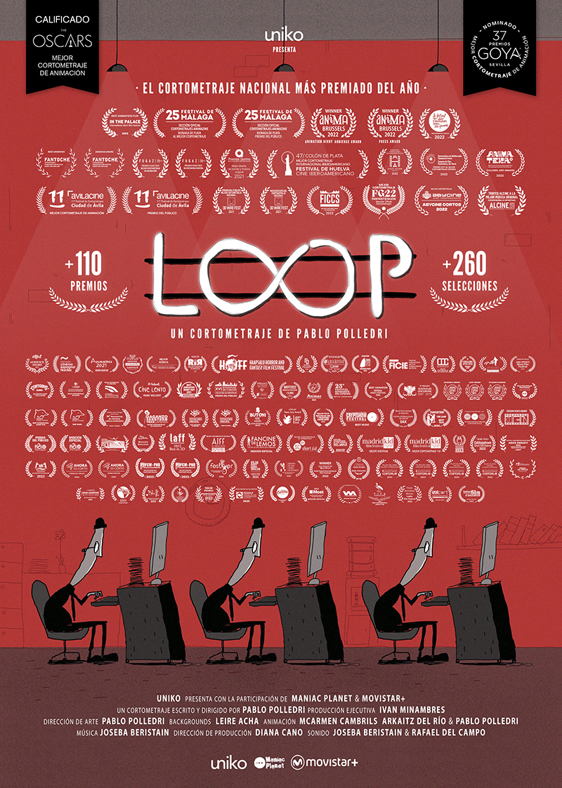 Cartel corto Loop Premios Goya 2023